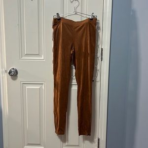 SUEDE LEGGINGS - NEVER WORN